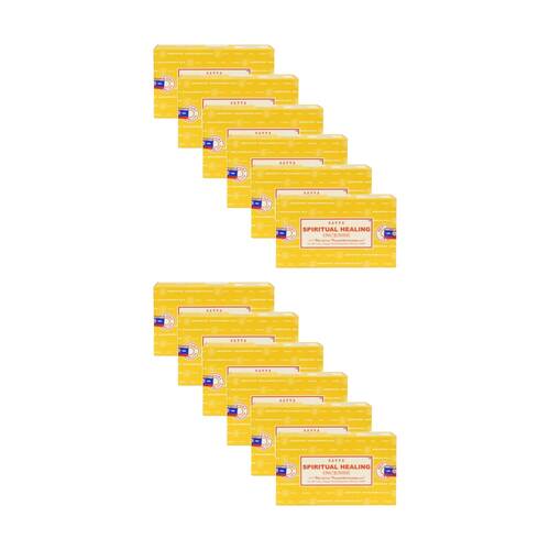 12PK Satya Home Fragrance Scented Incense Sticks Packet 15gm Spiritual Healing