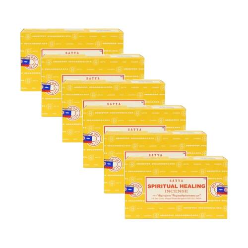 6PK Satya Home Fragrance Scented Incense Sticks Packet 15gm Spiritual Healing