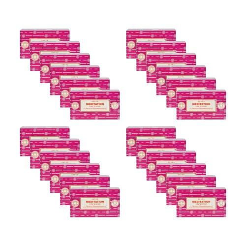 24PK Satya Home Fragrance Scented Incense Sticks Packet Set 15gm Meditate