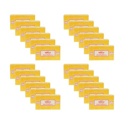 24PK Satya Home Fragrance Scented Incense Sticks Packet Set 15gm Vanilla