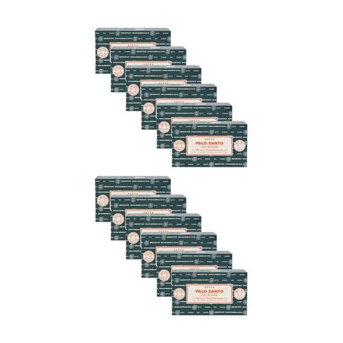 12PK Satya Home Fragrance Scented Incense Sticks Packet Set 15gm Palo Santo