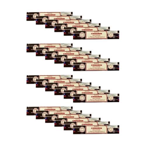 24PK Satya Home Fragrance Scented Incense Sticks Packet Set 15gm Cinnamon