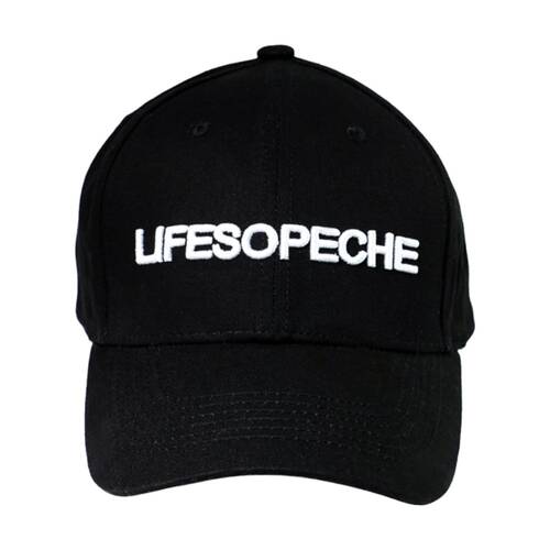 Lifesopeche Womens Baseball Cap Embroidered Logo Black & White One Size