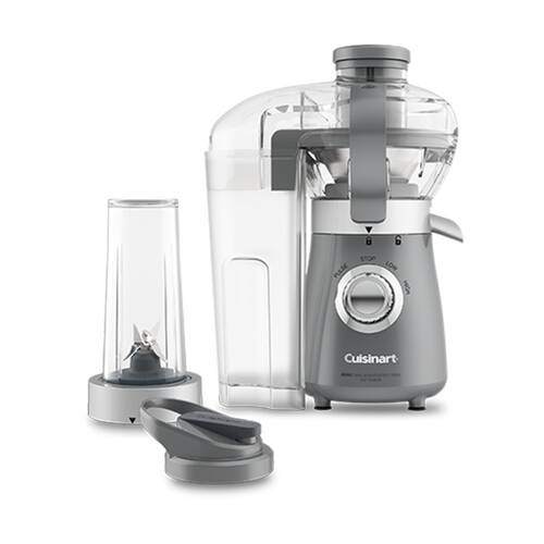 Cuisinart Kick Start Personal Juicer & Blender W/ Pulp Container - Grey