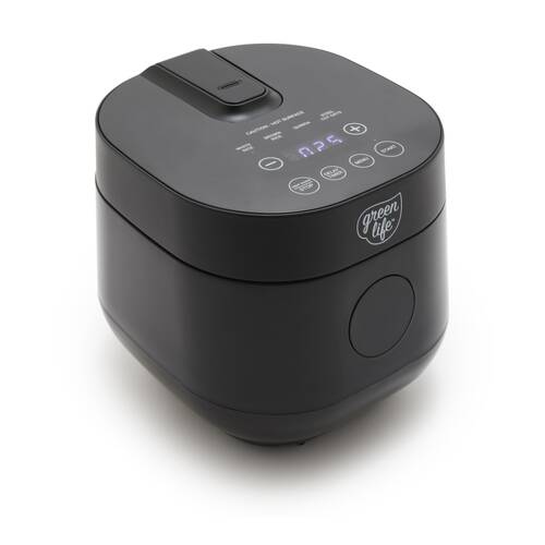 GreenLife 1.2L Non-Stick Rice & Quinoa Cooker Cooking Appliance 20.8x18.8x18.5cm