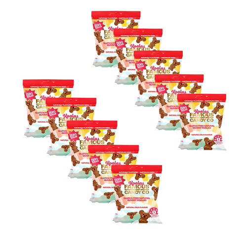 10PK Famous Candy Co Sugar Free Koalas Cola 50g Candy/Lollies/Gummies