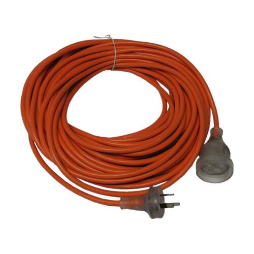 Cleanstar Power Extension Lead 20 Metre 10 Amp Orange Illuminated Socket