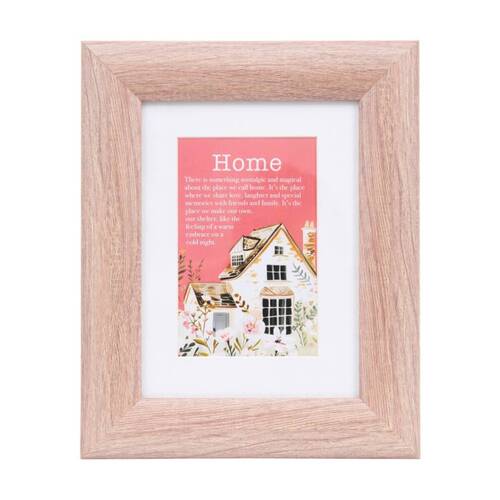 Cottage Grove Wooden Frame 4x6 Plexi-Glass Window Tan Red 27x22x2cm