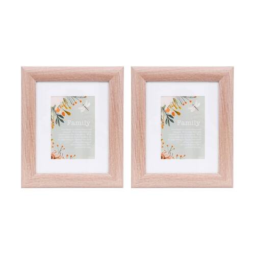 2PK Cottage Grove 5x7 Wooden Frame Plexi-Glass Window Tan Olive 32x27x2cm