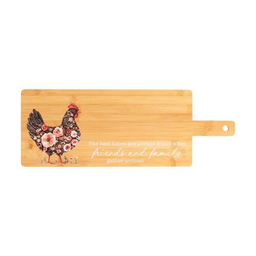 Cottage Grove Rectangle Grazing Board Sealed Bamboo Tan 55x20x2cm