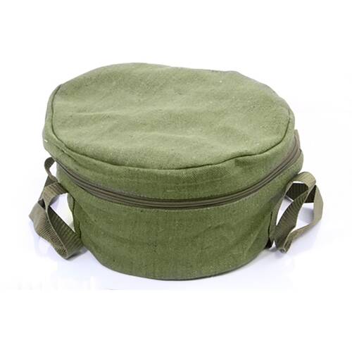 G&S Camp Oven Bag Canvas Heavy Duty Protective Cooking Khaki Green 2qt