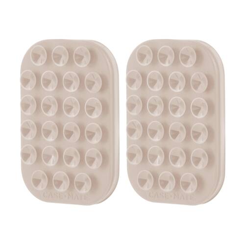 2PK Case-Mate Mobile Phone Case Adhesive Suction Cup Mount Accessory Nude