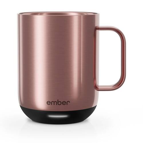 Ember Electric Insulated Smart Mug Cup W/ Charging Coaster 295mL Rose Gold