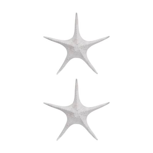 2PK LVD Starfish XL Double Sided Resin Sea Creature Statue Decor 31.5x31.5x5.5cm