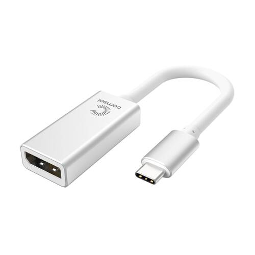Comsol USB-C to DisplayPort Monitor Computer Adaptor Cable Silver
