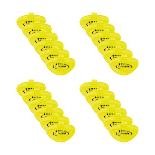 2x 12pc Cleanstar Clip-On Bathroom Toliet Fresheners Melon Fragerence Yellow