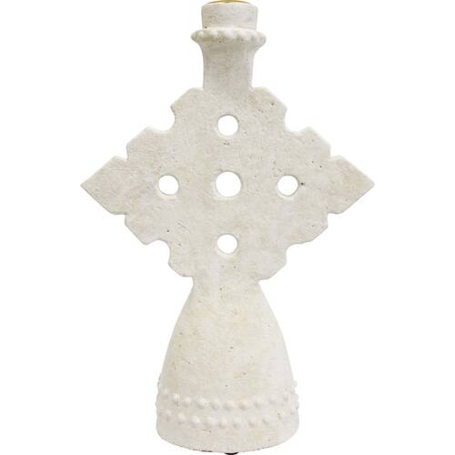 LVD Medium Concrete Mediterranean Geometric Candle Holder 18x6.5x26cm