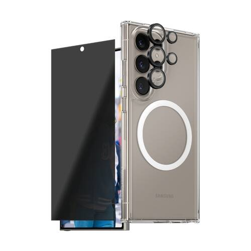 Panzer Flagship 3-in-1 Privacy Bundle Lens & SP+ Case - Samsung GS25 Ultra