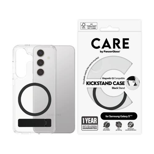 Panzer Kickstand Mag Case - Samsung GS25 Drop Test Phone Clear/Black
