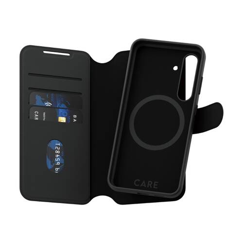 Panzer Tango Wallet Case - Samsung GS25+ Two-In-One Phone Cover Black