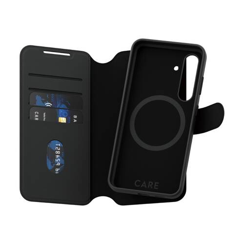 Panzer Tango Wallet Case - Samsung GS25 Luxury Leather Feel Black