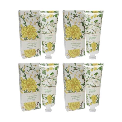 4PK LVD Wild Jasmine & Gardenia Gentle/Nourishing Hand Cream Tube 100ml