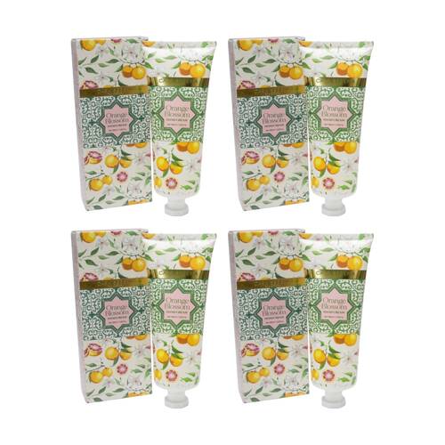4PK LVD Orange Blossom Citrus Gentle/Nourishing Hand Cream Tube 100ml