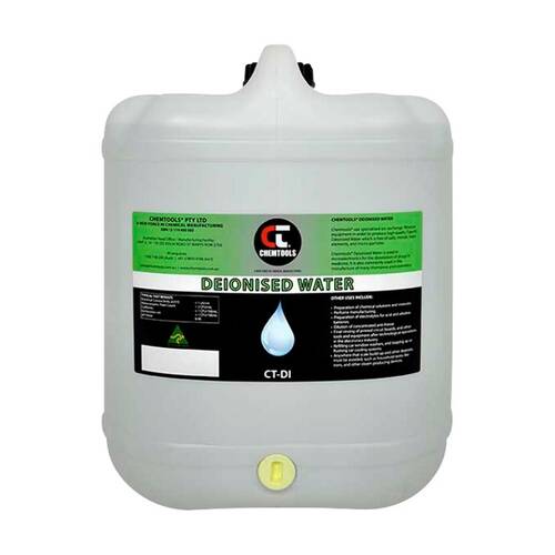 Chemtools 20L Deionised Water Container A/V Cleaning Solution