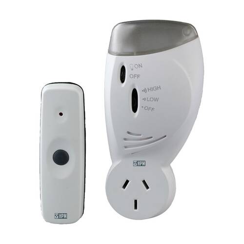 Hpm 70M 240V Wireless Door Chime With Flashing Light 70m Bell LED Doorbell