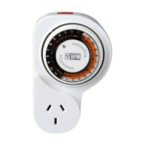 Hpm 24 Hour Analogue Timer Electrical HPM Plug-in Security