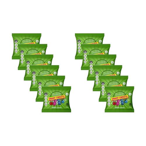 12PK DoubleD Smart Sweets Sour Bears 50g Fruit Flavour Gummies