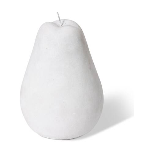 E Style Pear Sculpture Decorative Ornament White Cement?21x21x28cm