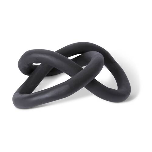 E Style Daisha Sculpture Aluminium Modern Decor Art Black 19x14x8cm