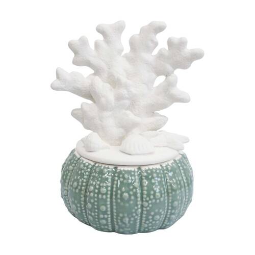 LVD Coastal Coral Jewellery/Accessory Trinket Box Green/Blue 13.5x9.5x9.5cm