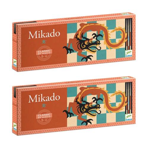 2PK Djeco Pick Up Sticks Mikado Game Skill For 1-6 Players Ages 5+
