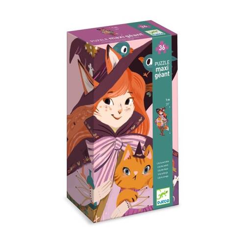 36pc Djeco Lily The Witch Giant Puzzle Large Pieces For Kids Ages 4+