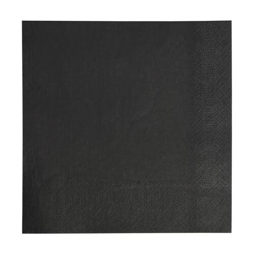 24x 50pc Partyware FSC Dinner Naxins Set 2 Ply 400x400mm Tableware Black