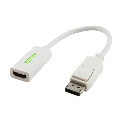 Comsol DisplayPort Male to HDMI 4K2K Digital Adaptor Cable 20cm White
