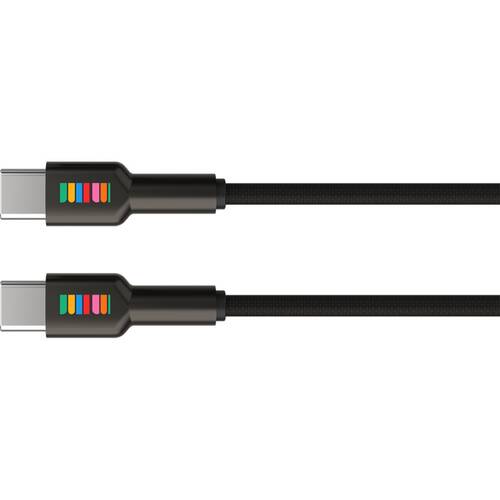 Dull Co. USB-C to Braided Charging Cable W/ Premium Metal Connectors 2m