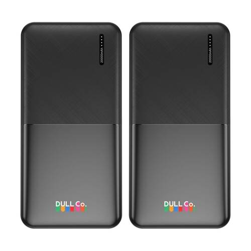 2PK Dull Co. Phone Powerbank W/ 22.5W Output Plus USB-A & USB-C Ports 20000Ah