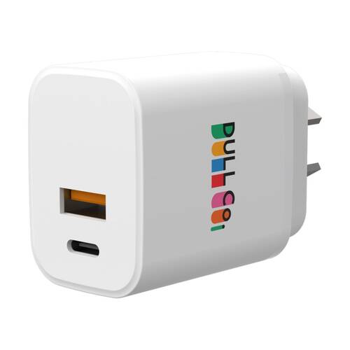Dull Co. Dual Port AU/NZ Wall Plug Charger W/ Power Delivery & PPS 35W
