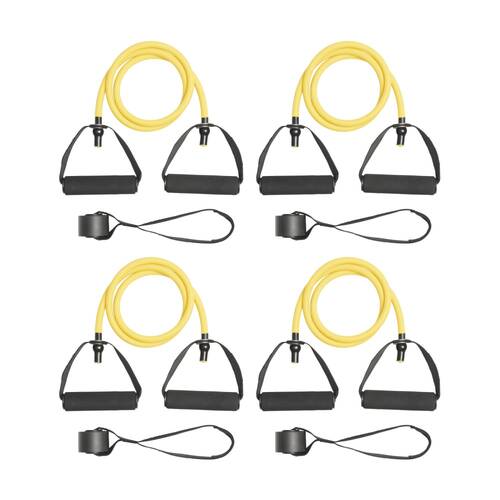 4PK Everlast Resistance Tube Medium Latex Expander W/ Handles Strength Training