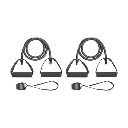 2PK Everlast Resistance Tube Heavy Latex Expander W/ Handles Strength Training