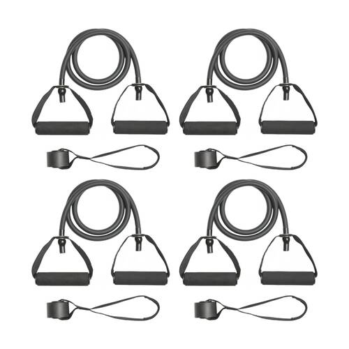 4PK Everlast Resistance Tube Heavy Latex Expander W/ Handles Strength Training
