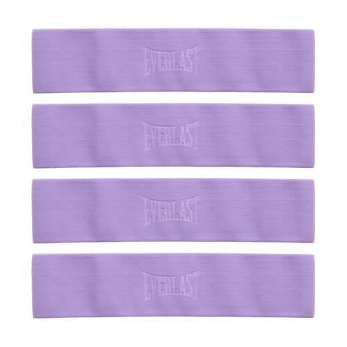 4PK Everlast Glute Band Medium Resistance Non-Slip Fitness Equipment Lilac