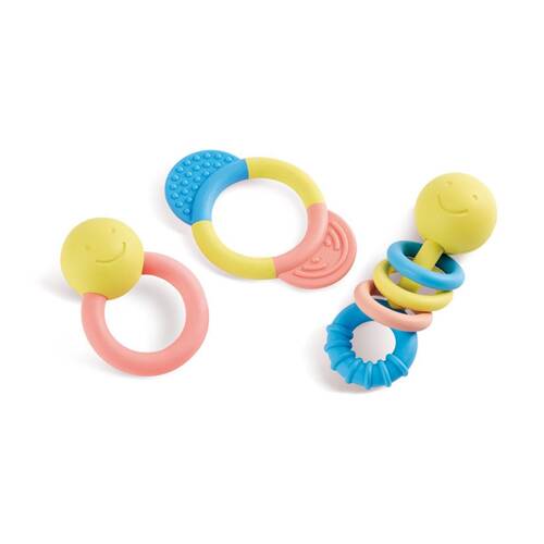 Hape Rattle Teether Collection Sensory Toys For Babies/Infants Multicolour