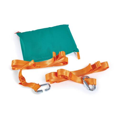 Hape Pocket Swing Portable Outdoor Polyester Toy For Kids 5Y Green/Orange