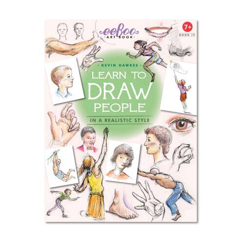 Eeboo Learn To Draw People Instructional Art Activity Book 7y+ 21.5x28.5cm