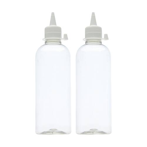 2x 12pc Educational Colours Storage/Dispenser Bottles Kids Paint/Art/Craft 500ml