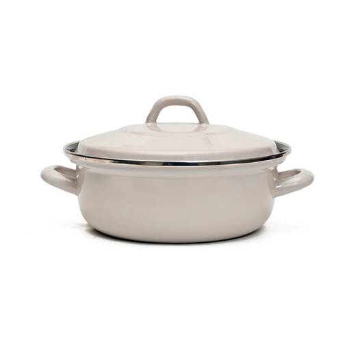 Classica 26cm Heavy Gauge Casserole Dish With Lid Ceramic Grey 4.2L